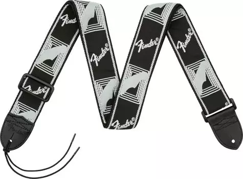 Fender Strap Monogrammed Gray Fender® 2 Strap, Black/Light Grey/Dark