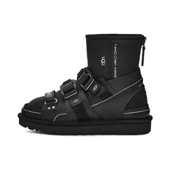 Feng Chen Wang X UGG овчины теплые прочные нескользящие уличные повседневные зимние сапоги до середины голени женские зимние сапоги черные 1130070-BLK 36