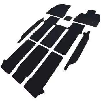 Fenice Car Mat Floor Mat Step Mat Set отечественного производства Noah Voxy 90 Hybrid Center Black Shape устойчивый к скольжению автомобильный коврик Parts Specialty (Toyota чёрный