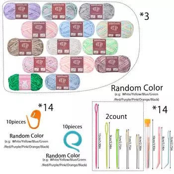 Fenrry 3 * 100g Yarn for Crocheting Knitting Big Eye Needles Handcrafts Weaving Soft Chenille Yarn for Making Knitting Creations синий