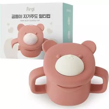 Fergie Baby Bear Соломенная чашка 220мл, 1 шт, сухая роза