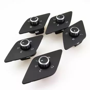 FHAWKEYEQ Qty 5 Driver High Version Кнопка включения зеркала заднего вида со складным обогревом для VW Jetta MK6