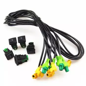 FHAWKEYEQ RCD510 RNS315 RCD310 5 компл. USB-переключатель интерфейса + жгут проводов-переходник для VW Jetta Golf Scirocco
