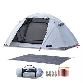 FIELDOOR Field Camp Dome 100 Light с тентом от насекомых, легкий тент из полиэстера 20D, сумка для переноски на веревке для одного человека, подвесного типа