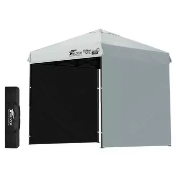 FIELDOOR Тент-палатка G03 Стальной каркас Теплоизоляция Вентиляция Высокая водонепроницаемость Серебряное покрытие с защитой от УФ-лучей Защита от УФ-лучей Боковые стенки [В комплекте] серый
