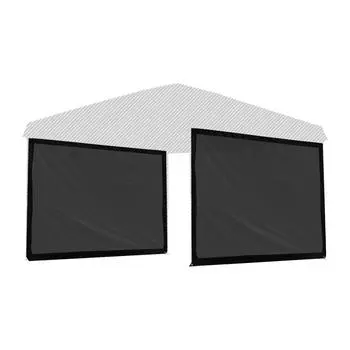 FIELDOOR Тент-шатер Специальные боковые стенки Боковые шторы Стенового типа Сталь и Алюминий [Полностью сетчатые] [Только 3.0м] [2 штуки]
