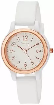 [Fieldwork] Analog Casual Watch Madre Silicone Belt White Dial YM023-1 Women s White