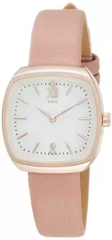 [Fieldwork] Analog NF Danan Nickel Free Shell Dial Leather Strap GY034-3 Women s Pink