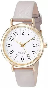 [Fieldwork] Analog Plui Large Waterproof Leather Strap ST245p-2 Women s Gray
