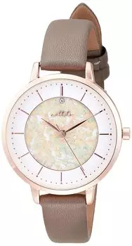[Fieldwork] Часы Analog Fleur Floral Lam Leather Strap ST273-5 Женские Серые