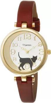 [Fieldwork] Часы Cat Gut Analog Leather Strap ST162p-3 женские красные