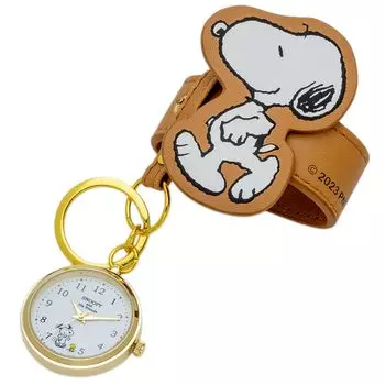 [Fieldwork] Карманные часы Snoopy Analog Brown Keychain Watch PNT039-3 Женские