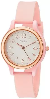 [Fieldwork] Watch Analog Casual Watch Madre Silicone Belt White Dial YM023-3 Women s Pink