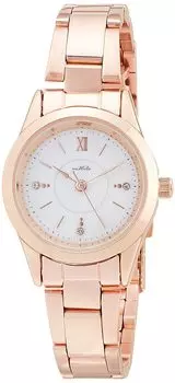 [Fieldwork] Watch Analog Metal Band Shell Dial Repos YM064-2 Women s Rose Gold