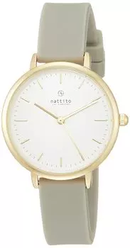 [Fieldwork] Watch Analog NF Soira Nickel Free Silicone Belt YM031-3 Women s Khaki