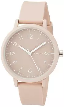 [Fieldwork] Watch Analog Soder Large Silicone Belt Women s Beige