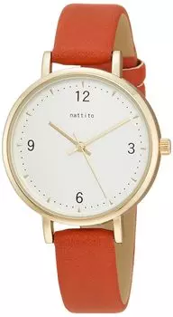 [Fieldwork] Watch Leather Strap Analog Bake JN004-2 Women s Orange