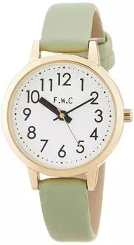[Fieldwork] Watch Leather Strap Analog Master MKL2301-3 Women s Green