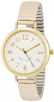 [Fieldwork] Watch Nalog Purja Waterproof Bellows Metal Band Gold ST277-2 Women s Beige