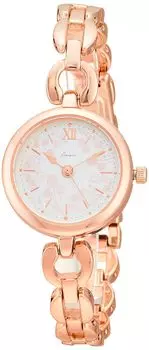 [Fieldwork] Waterproof Floral Daisy Metal Band Analog WP Plumerie ASS163-4 Women s Rose Gold