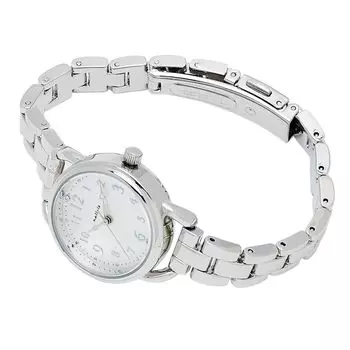 [Fieldwork] Women s Watch Analog 5 ATM Waterproof Metal Band Silver White WP Aqua ASS173P-1