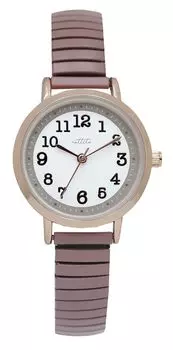 [Fieldwork] Women s Watch Analog Bellows Belt Stainless Steel Nickel Free Brown NF Alright YM074P-5