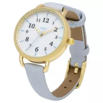 [Fieldwork] Women s Watch Analog Leather Strap Nickel Free Long Lasting Blue NF Fool YM086-4