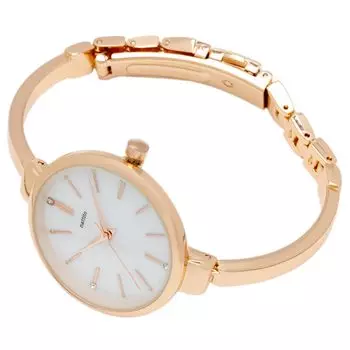 [Fieldwork] Women s Watch Analog Metal Band Shell Dial Pink Gold Hosometa JN024-3