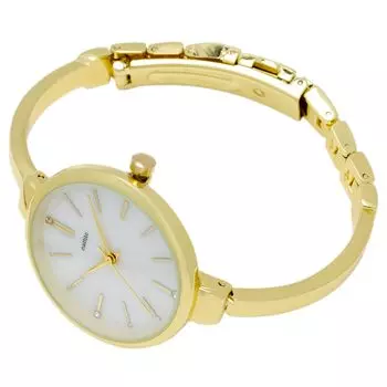 [Fieldwork] Women s Watch Analog Metal Band Shell Dial Gold Hosometa JN024-2