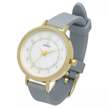 [Fieldwork] Women s Watch Analog Silicone Belt Once Blue YM114-4