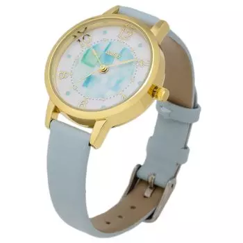 [Fieldwork] Women s Watch Analog Splashproof Leather Strap Blue YM105-3