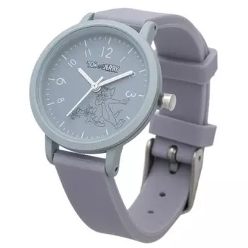 [Fieldwork] Women s Watch Tom and Jerry Analog Silicone Belt Line Art Rubber Watch Tom & Jerry & Toffee Purple TAJ005-3