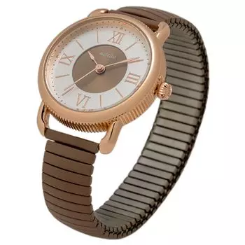 [Fieldwork] Женские часы Analog Bellows Metal Band Gray JN019-4 Brown