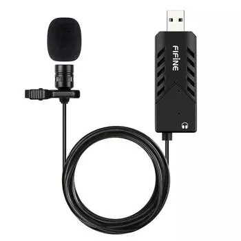 FIFINE USB-контактный мини-конденсатор с наушниками для мониторинга звука ПК интернет-игра в прямом эфире работает с совместимыми с имеющимися счетами-фактурами