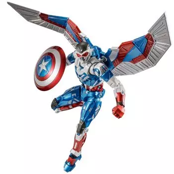 Fighting Armor Captain America Wilson ABS painted finished action figure (Sam ver.) Non-scale die-cast &