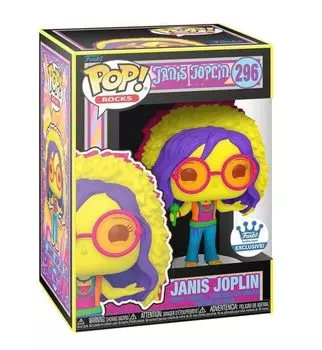 Фигурка Дженис Джоплин ДЖАНИС ДЖОПЛИН Funko Rocks Виниловая фигурка ИГРУШКА (ЧЕРНЫЙ СВЕТ) Поп!