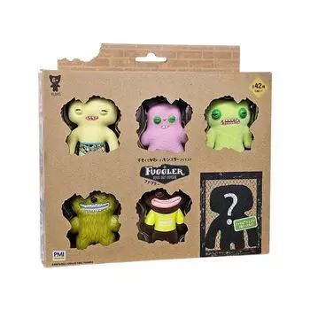 Фигурка Fuggler Deluxe Open Box C, 6 предметов, коллекционные фигурки Fuggler, секретная зона, содержит или редкую FG2060C Подлинный продукт Обычные персонажи!