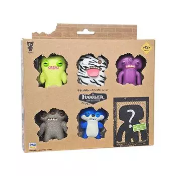 Фигурка Fuggler Deluxe Open Box D 6 шт. Коллекционные фигурки Fuggler, секретная зона, содержит редкие или необычные FG2060D Подлинный продукт Обычные персонажи!