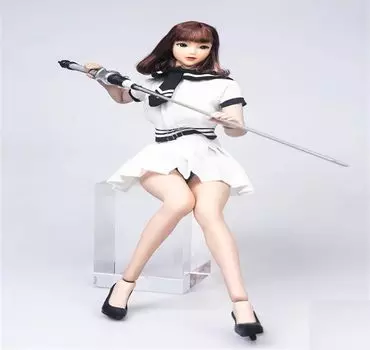 Фигурка Hobby Toy Scale, совместимая с телом TBLeague TYM151AB, сексуальная красивая школьница JK, обувь моряка и набор оружия, не [TOYBARJAPAN] 1/6