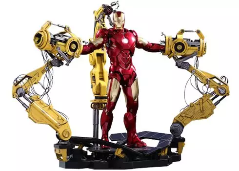 Фигурка Iron Man 2 Iron Man Mark 4 в масштабе 1/4 с приспособлением для крепления силового костюма