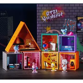 Фигурка Line Friends BT21 5th Anniversary Mini House
