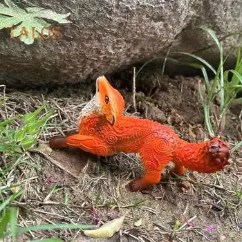 Фигурка лисы из смолы, статуя животного, модель, скульптура, орнамент, игрушка для домашнего офиса, рабочего стола, украшение для дома и улицы, сада, подарок на день рождения Fox