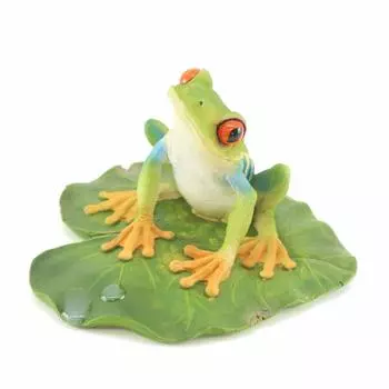 Фигурка лягушки Devalier из смолы, красная древесная лягушка, подарок на день рождения ca187b [Подлинный продукт]
