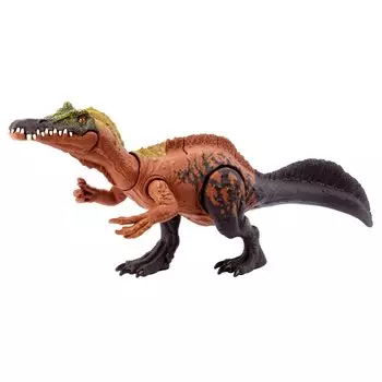 Фигурка Mattel Jurassic World Action Figure Iritator возрастом от 1 до 2 лет и HLP22 (МИР ЮРСКОГО ПЕРИОДА) Рев! [Общая длина приблизительно. 34,5 см] [4 вверх] коричневый
