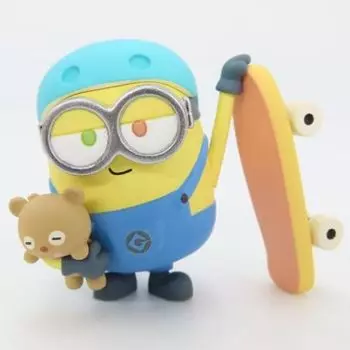 Фигурка Minions Goodtime Gacha Gacha Capsule Toy Боб+Тим [2.Скейтборд] (один предмет)