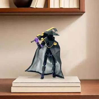 Фигурка рыцаря-странника с аксессуарами, подвижные суставы, 3D-печатная модель робота-мечника в китайском стиле, игрушка, шарнирная фигурка-манекен