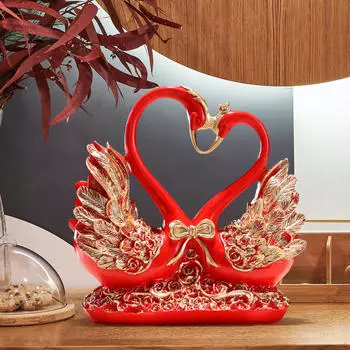 Фигурка животного Скульптура Art Craft Орнамент Свадебный подарок для спальни Гостиная Вход Книжная полка синий