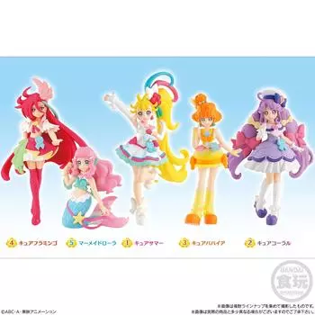 Фигурки Bandai Candy Precure Cutie Figures полностью укомплектованы, а не упакованы в коробку из 10 штук Tropical~Ju! [5 комплектов, полные] *Эти части.