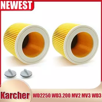 Фильтр HEPA для картриджа Karcher WD2250 WD3.200 MV2 MV3 WD3 Karcher Фильтры для пыли Воздушные фильтры Пылесосы