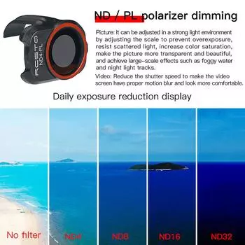 Фильтр объектива камеры DJI Mini 2 для дрона DJI Mavic MINI 1/2/SE Набор фильтров UV/CPL/4ND PL/8 ND PL/16ND PL/32 ND PL Аксессуары